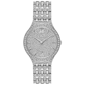 Ladies' Bulova Crystal Phantom Stainless Steel Watch | 32mm | 96L243