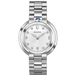 Ladies' Bulova Rubaiyat Diamond Stainless Steel Watch | 35mm | 96P184