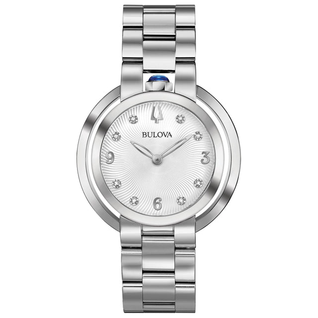 Ladies' Bulova Rubaiyat Diamond Stainless Steel Watch | 35mm | 96P184