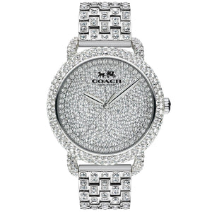 Ladies' COACH Delancey Crystal Pave Stainless Steel Watch 36mm - 14502364