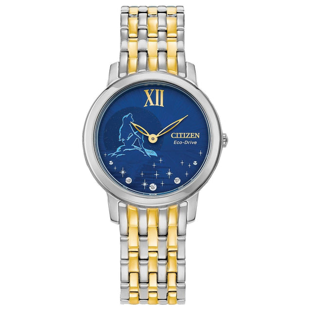 Ladies' Citizen Eco-Drive Disney Princess Ariel Diamond Accent Two-Tone Watch | EX1499-50W | EX1499-50W