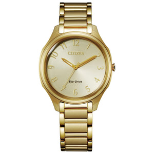 Ladies' Citizen Eco-Drive Drive Gold-Tone Watch | 35mm | EM0752-54P