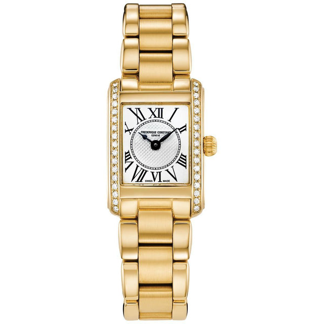 Ladies' Frederique Constant Classics Carree Diamond Bezel Watch FC-200MCD15B