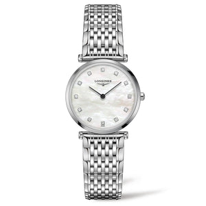Ladies' Longines La Grande Classique Diamond Stainless Steel Bracelet Watch L45124876