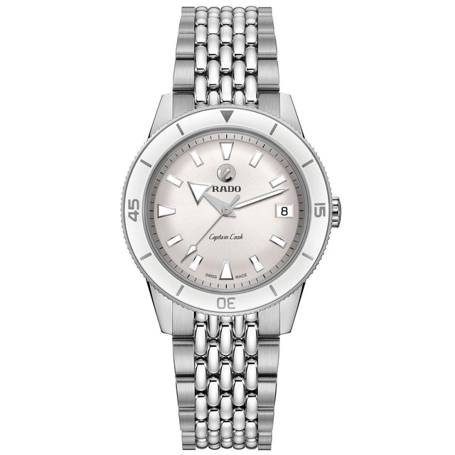 Ladies' Rado Captain Cook Automatic White Dial Watch R32500013