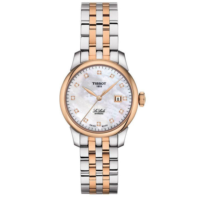 Ladies' Tissot T-Classic Le Locle Automatic Lady Rose Gold-Tone Diamond Watch T0062072211600