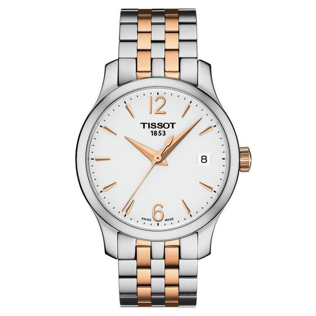 Ladies' Tissot Tradition Lady Two-Tone Watch T0632102203701
