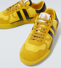 Lanvin Clay leather-trimmed sneakers