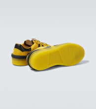 Lanvin Clay leather-trimmed sneakers
