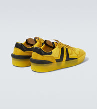 Lanvin Clay leather-trimmed sneakers