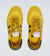 Lanvin Clay leather-trimmed sneakers