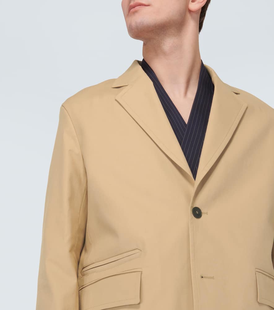 Lanvin Deconstructed cotton-blend blazer