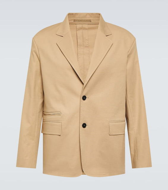 Lanvin Deconstructed cotton-blend blazer