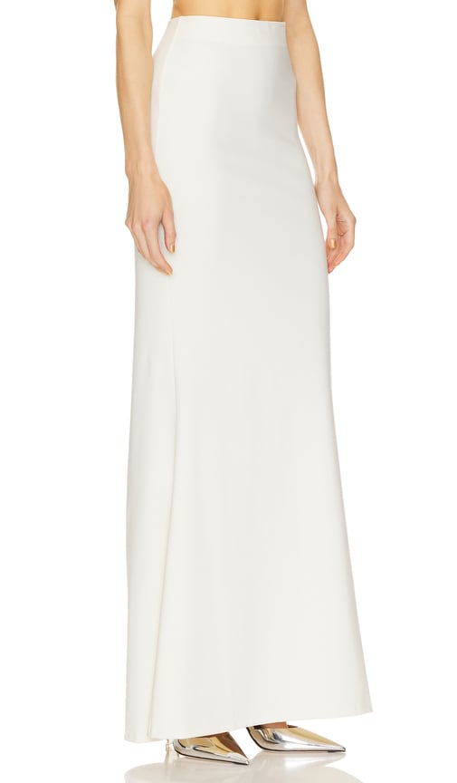 Lapointe Stretch Maxi Skirt in Cream