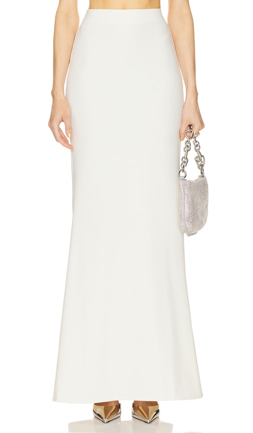 Lapointe Stretch Maxi Skirt in Cream - Jupe longue extensible Lapointe en crème - 奶油色 Lapointe 弹力超长裙 - Lapointe Stretch-Maxirock in Creme - Lapointe 스트레치 맥시 스커트 - Gonna lunga elasticizzata Lapointe color crema