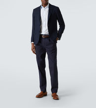 Lardini Checked cotton and linen blazer