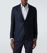 Lardini Checked cotton and linen blazer