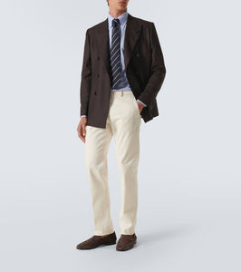 Lardini Double-breasted virgin wool blazer