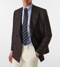 Lardini Double-breasted virgin wool blazer