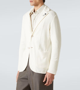 Lardini Knitted cotton blazer