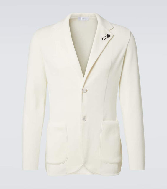 Lardini Knitted cotton blazer