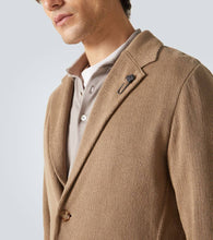 Lardini Knitted linen and cotton blazer