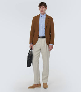 Lardini Single-breasted gabardine blazer