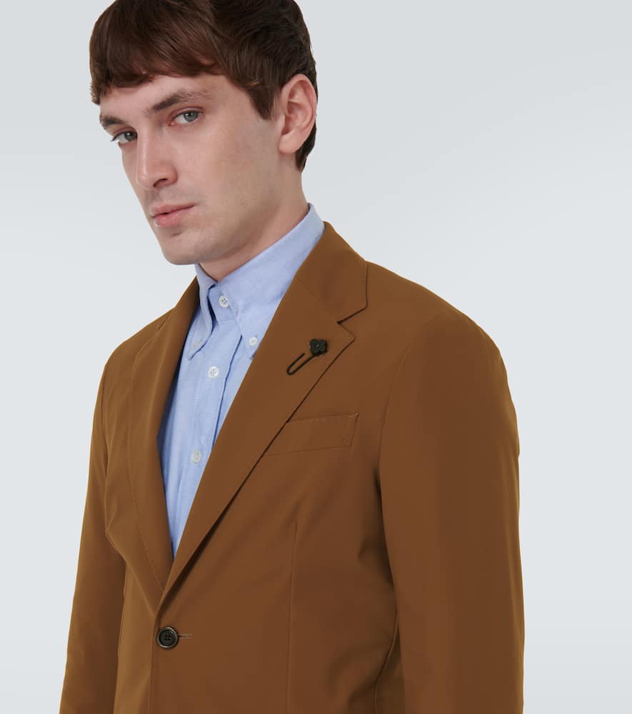 Lardini Single-breasted gabardine blazer