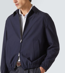 Lardini Wool and cotton bomber jacket