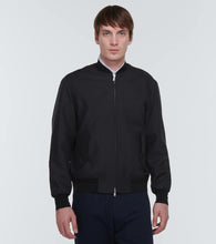 Lardini Wool and mohair bomber jacket