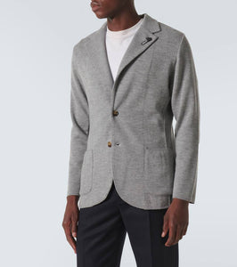 Lardini Wool, silk, and cashmere blazer