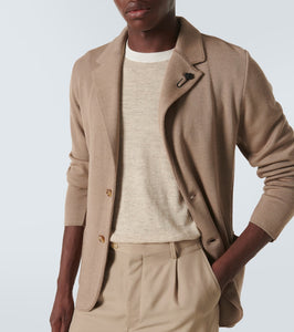 Lardini Wool, silk, and cashmere blazer