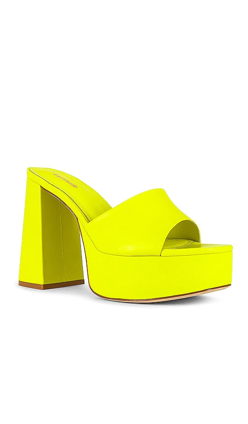 Larroude Dolly Mule in Yellow