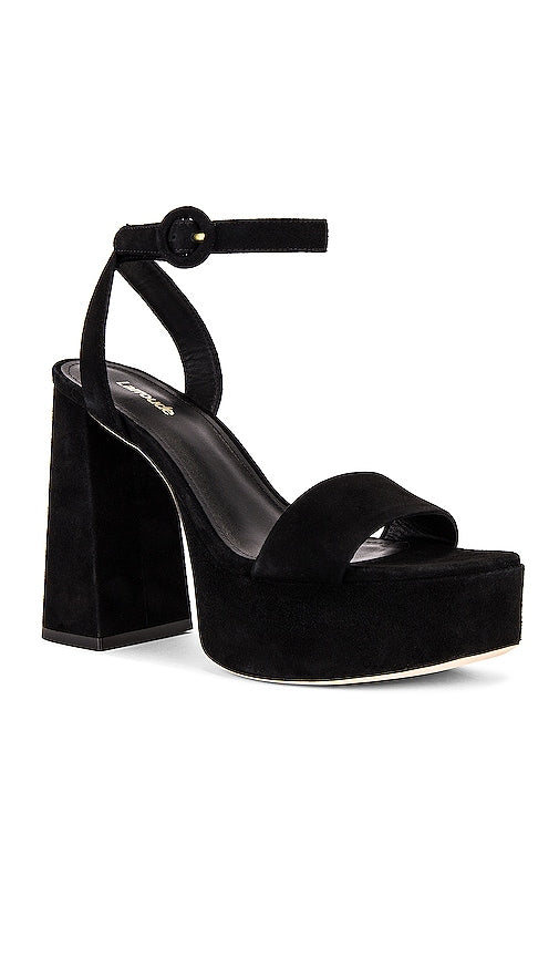 Larroude Dolly Sandal in Black