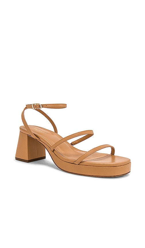 Larroude Gio Sandal in Tan