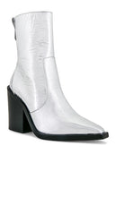 Larroude James Boot in Metallic Silver