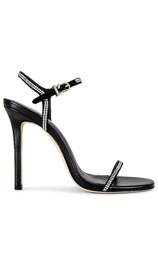 Larroude Love Crystal Heel in Black - Larroude Love Crystal Talon en Noir - Larroude Love 黑色水晶高跟鞋 - Larroude Love Crystal Heel in Schwarz - Larroude Love 크리스탈 힐 블랙 색상 - Tacco Larroude Love Crystal in nero