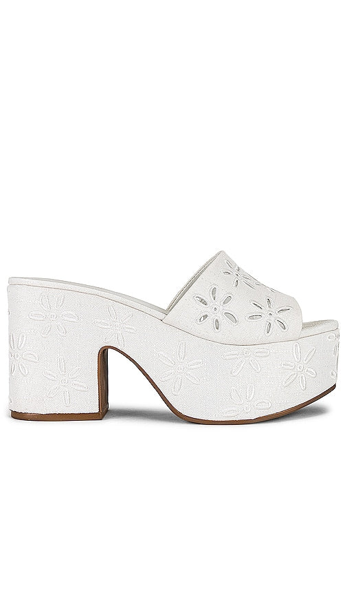 Larroude Miso Mule in White - Mule Miso Larroude en Blanc - Larroude 白色味噌骡子 - Larroude Miso Mule in Weiß - Larroude Miso 뮬 화이트 색상 - Mule Larroude Miso in bianco