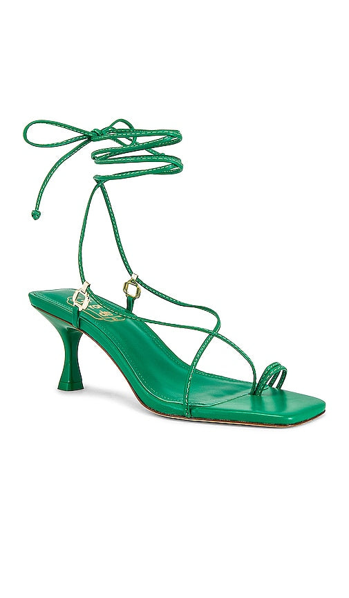 Larroude Portofino Sandal in Green