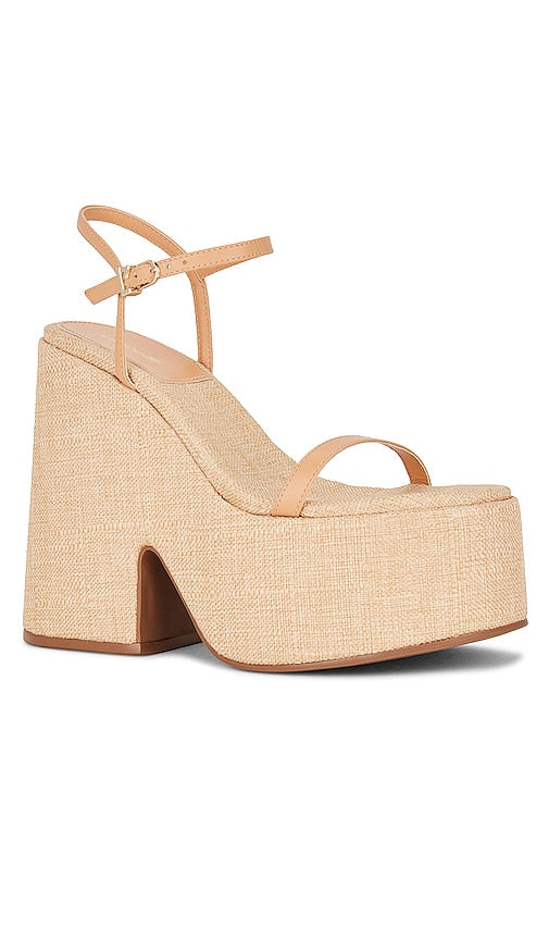 Larroude Wanda Heel in Tan