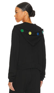 Lauren Moshi Lachelle Hello Moshi Hoodie in Black - Lauren Moshi Lachelle - Sweat à capuche Hello Moshi en noir - Lauren Moshi Lachelle Hello Moshi 黑色连帽衫 - Lauren Moshi Lachelle Hello Moshi Kapuzenpullover in Schwarz - Lauren Moshi Lachelle Hello Moshi 블랙 후디 - Lauren Moshi Felpa con cappuccio Lachelle Hello Moshi nera