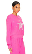 Lauren Moshi Spalding Diamond Star Pullover in Fuchsia