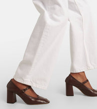 Le Monde B√É¬©ryl 80 leather Mary Jane pumps