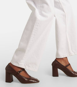 Le Monde B√É¬©ryl 80 leather Mary Jane pumps