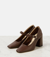 Le Monde B√É¬©ryl 80 leather Mary Jane pumps