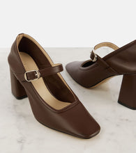 Le Monde B√É¬©ryl 80 leather Mary Jane pumps
