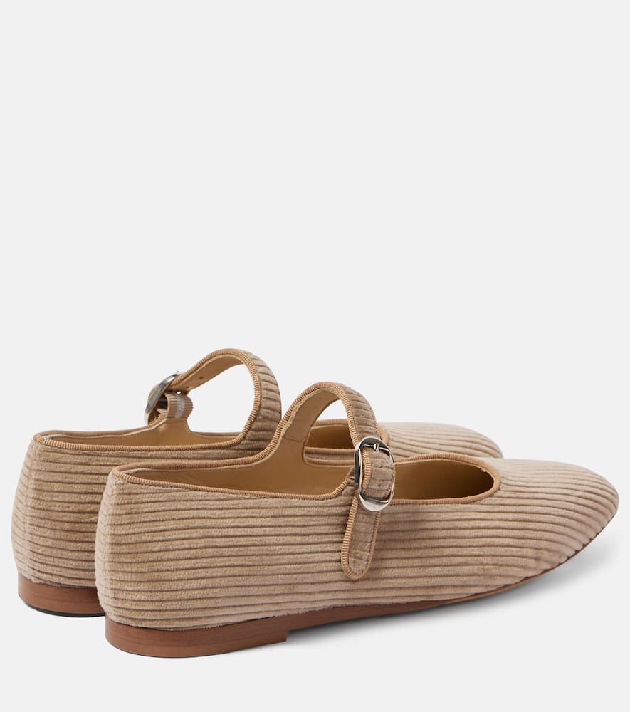 Le Monde B√É¬©ryl Corduroy Mary Jane flats