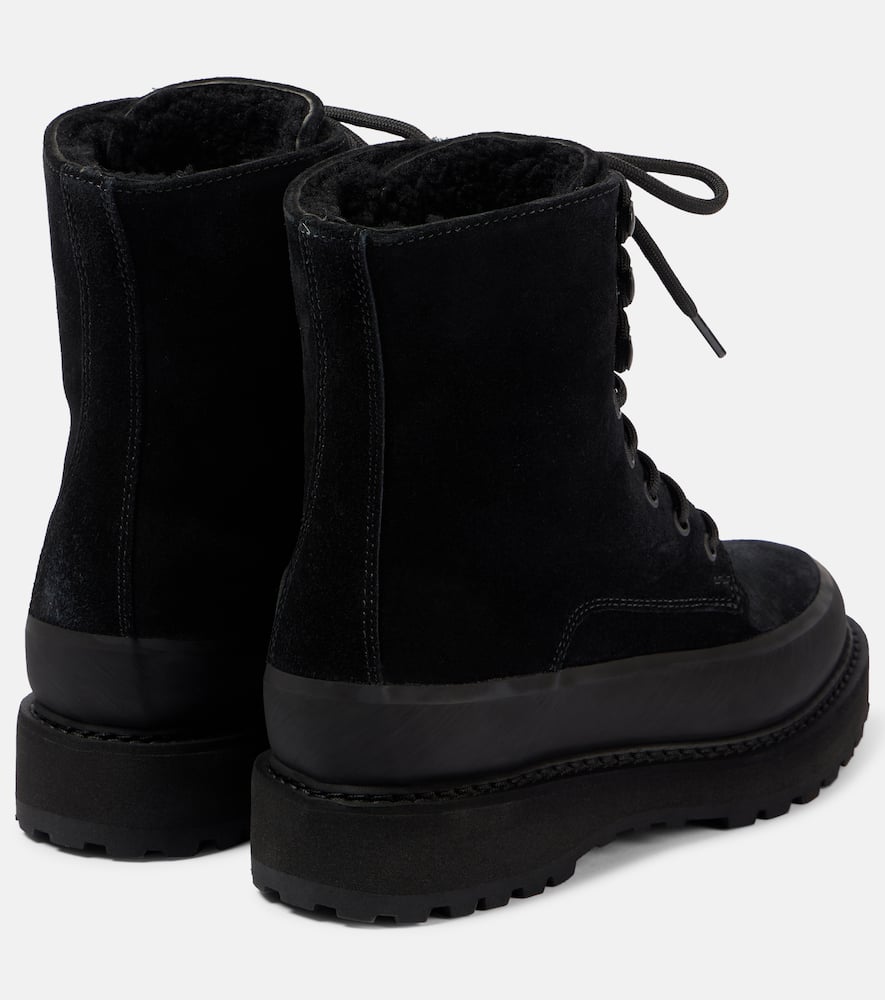Le Monde B√É¬©ryl Dolomite shearling-trimmed suede ankle boots