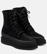 Le Monde B√É¬©ryl Dolomite shearling-trimmed suede ankle boots