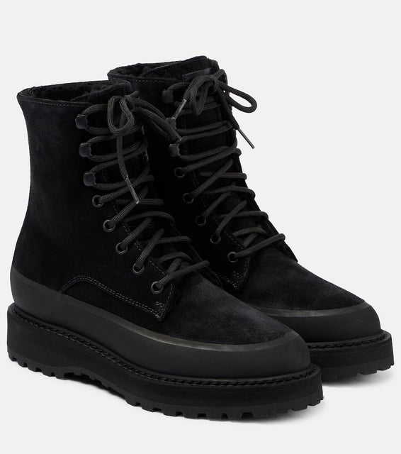 Le Monde B√É¬©ryl Dolomite shearling-trimmed suede ankle boots